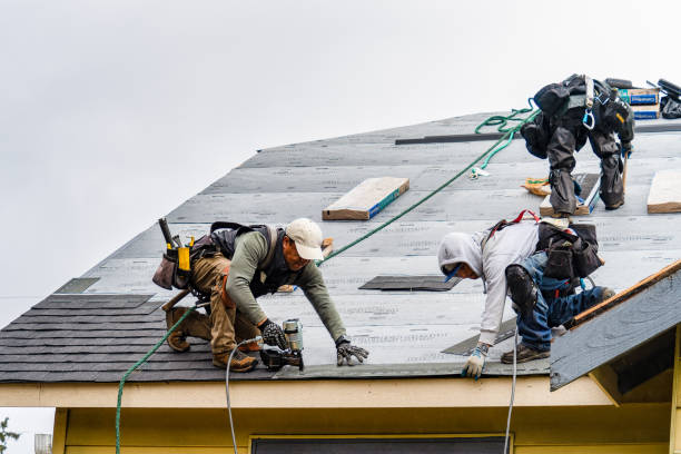 Professional Gutter Installation technician working in Grant, IA